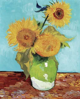 **Vase with Three Sunflowers (1888)**

Vincent van Gogh
[Source](https://www.rawpixel.com/image/3868251/illustration-image-flower-art-vincent-van-gogh)