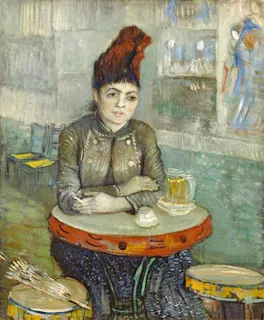 **Agostina Segatori Sitting in the Café du Tambourin (1887–18888)**

Vincent van Gogh
[Source](https://www.rawpixel.com/image/3864679/illustration-image-art-vincent-van-gogh-people)