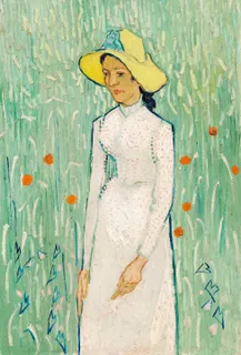 **Girl in White (1890)**

Vincent van Gogh
[Source](https://www.rawpixel.com/image/930538/girl-white-van-gogh)