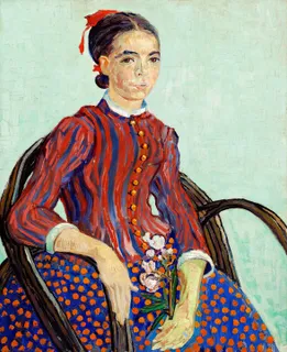 **La Mousmé (1888)**

Vincent van Gogh
[Source](https://www.rawpixel.com/image/930532/mousme-van-gogh)