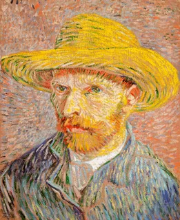 **Self-Portrait with a Straw Hat (1887)**

Vincent van Gogh
[Source](https://www.rawpixel.com/image/537402/free-illustration-image-van-gogh-painting)