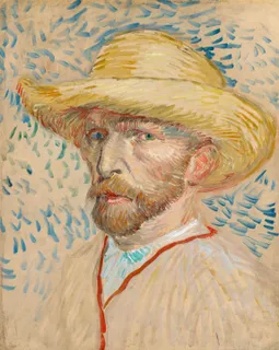 **Self-Portrait with a Straw Hat (1887)**

Vincent van Gogh
[Source](https://www.rawpixel.com/image/3867683/illustration-image-art-vincent-van-gogh-people)