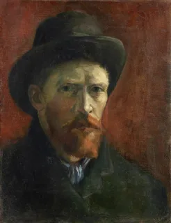 **Self-Portrait with Dark Felt Hat (1886)**

Vincent van Gogh
[Source](https://www.rawpixel.com/image/3865892/illustration-image-art-vincent-van-gogh-people)