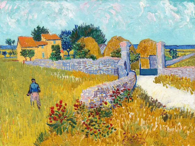 **Farmhouse in Provence (1888)**

Vincent van Gogh
[Source](https://www.rawpixel.com/image/930536/farmhouse-provence-van-gogh)