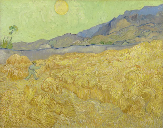 **Vincent van Gogh - Wheatfield with a reaper - Google Art Project**

Vincent van Gogh
[Source](https://www.rawpixel.com/image/7666233/image-vincent-van-gogh-art-vintage)