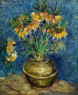 **Imperial Fritillaries in a Copper Vase (1887)**

Vincent van Gogh
[Source](https://www.rawpixel.com/image/3864713/illustration-image-flower-art-vincent-van-gogh)