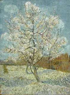 **The pink peach tree**

Vincent van Gogh 1888
[Source](https://www.rawpixel.com/image/20561301/vincent-van-goghs-the-pink-peach-tree-1888)