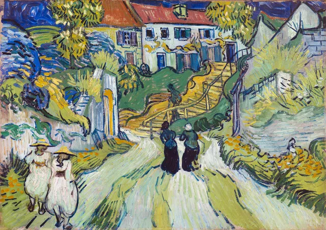 **Stairway at Auvers (1890)**

Vincent van Gogh
[Source](https://www.rawpixel.com/image/3868302/illustration-image-art-vincent-van-gogh-house)