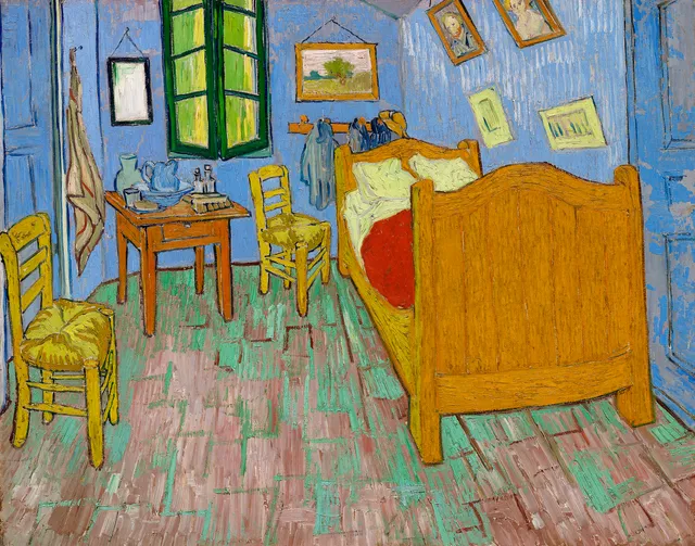 **The Bedroom (1889)**

Vincent van Gogh
[Source](https://www.rawpixel.com/image/537441/the-bedroom-van-gogh)