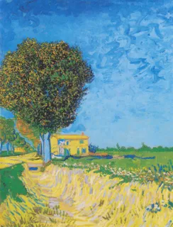 **Avenue at Arles with houses (1888)**

Vincent van Gogh
[Source](https://www.rawpixel.com/image/3864886/illustration-image-tree-art-vincent-van-gogh)