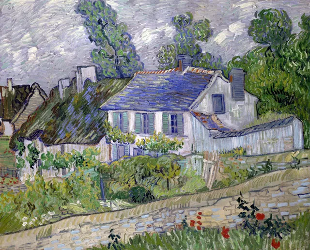 **Houses at Auvers (1890)**

Vincent van Gogh
[Source](https://www.rawpixel.com/image/3865273/illustration-image-art-vincent-van-gogh-house)