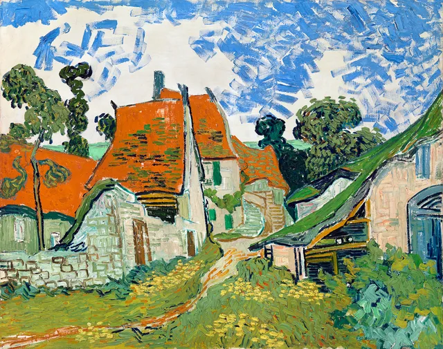 **Street in Auvers-sur-Oise (1890)**

Vincent van Gogh
[Source](https://www.rawpixel.com/image/3866294/illustration-image-art-vincent-van-gogh-house)