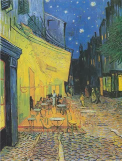 **Café Terrace at Night (1888)**

Vincent van Gogh
[Source](https://www.rawpixel.com/image/7726883/image-vincent-van-gogh-art-public-domain)