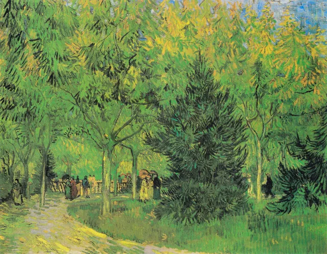 **Path in the Park of Arles with Walkers (1888)**

Vincent van Gogh
[Source](https://www.rawpixel.com/image/3865346/illustration-image-tree-art-vincent-van-gogh)