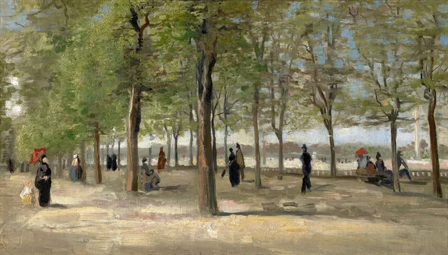 **Terrace in the Luxembourg Gardens (1886)**

Vincent van Gogh
[Source](https://www.rawpixel.com/image/3868132/illustration-image-art-vincent-van-gogh-people)