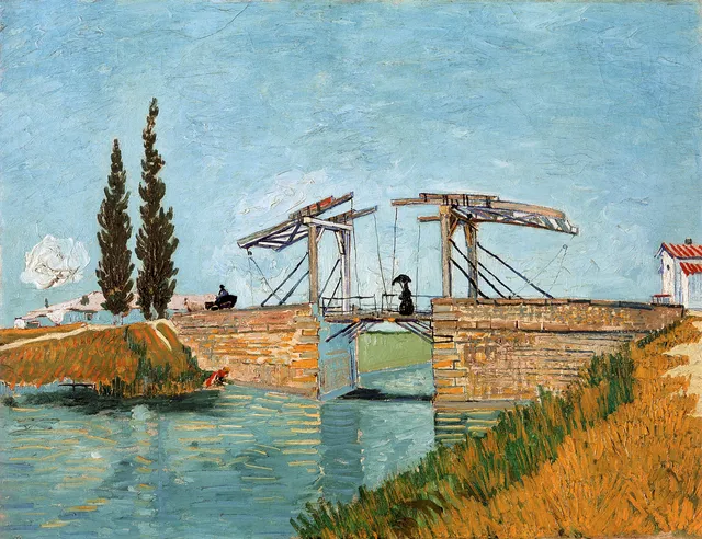 **Langlois Bridge at Arles (1888)**

Vincent van Gogh
[Source](https://www.rawpixel.com/image/3868939/illustration-image-art-vincent-van-gogh-blue)
