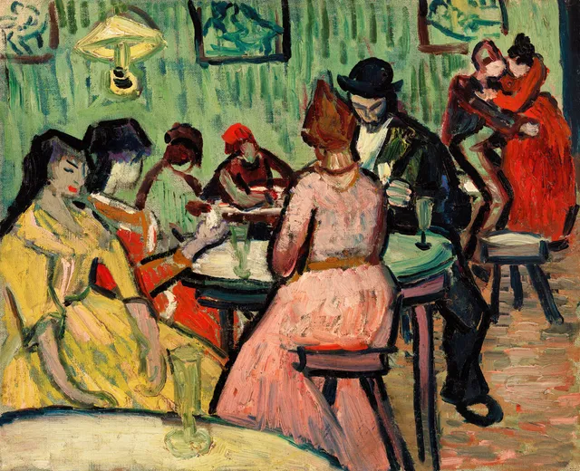 **The Brothel (Le Lupanar) (1888)**

Vincent van Gogh
[Source](https://www.rawpixel.com/image/537426/free-illustration-image-van-gogh-pub)