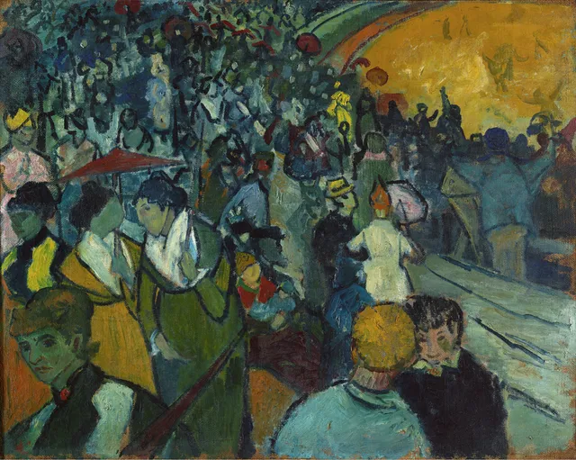**Les Arènes (1888)**

Vincent van Gogh
[Source](https://www.rawpixel.com/image/7727169/image-art-public-domain-paintings)