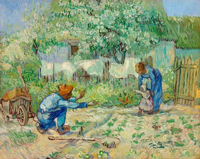 **First Steps, after Millet (1890)**

Vincent van Gogh
[Source](https://www.rawpixel.com/image/537390/free-illustration-image-van-gogh-farmer)