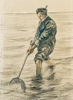 **The Shell Fisherman (Schelpenvisser, 1863–1890)**

Vincent van Gogh
[Source](https://www.rawpixel.com/image/537433/free-illustration-image-van-gogh-fisherman-public-domain)
